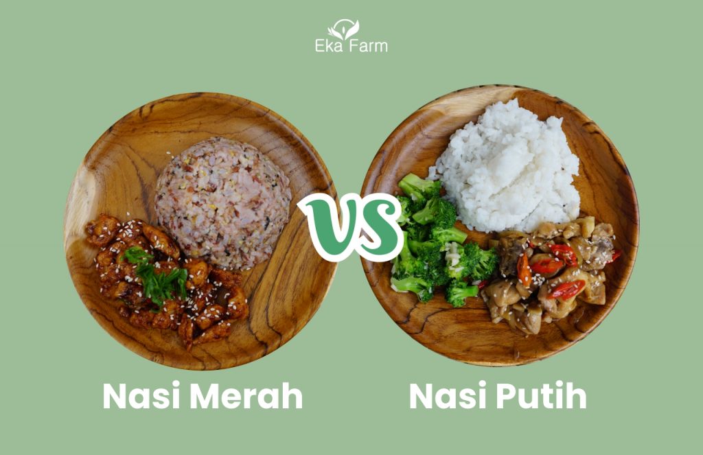 beras merah beras putih